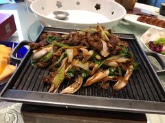 葱爆羊肉-旺顺阁鱼头泡饼(小红门店)
