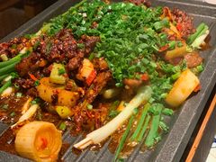 葱爆牛肉-绿茶餐厅(布吉万象汇店)