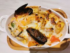 马苏里拉芝士海鲜焗饭-珀翠餐厅(新业路店)