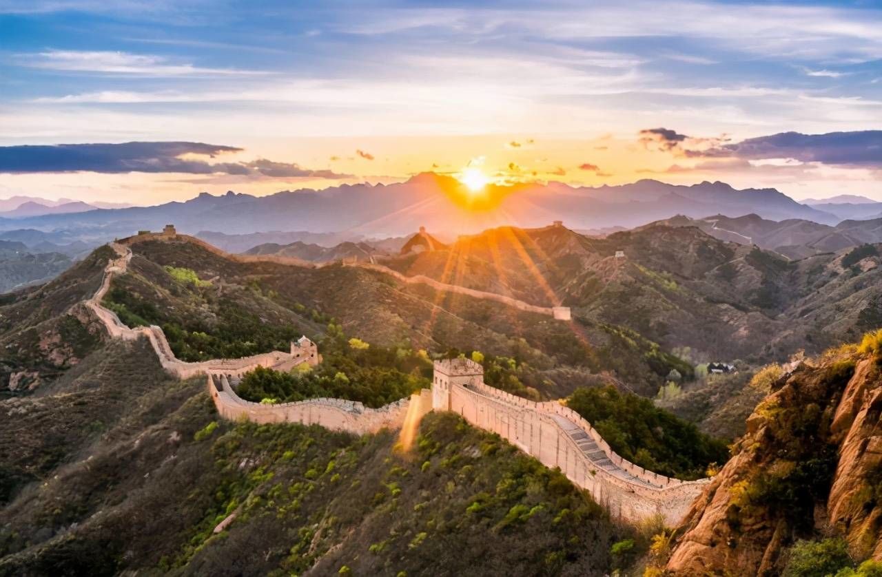 中国长城日出