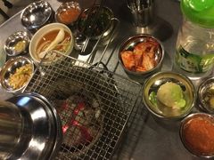 海带，白菜泡菜，黄豆芽，土豆泥-釜山火炉·海鲜烤肉(紫藤路店)