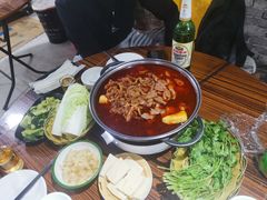 -老红桥炸灌肠牛肚锅烧烤(定福庄店)