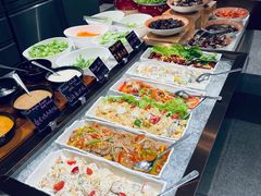 自助取餐区-包头茂业万豪酒店-贡厨西餐厅·海鲜铁板烧自助