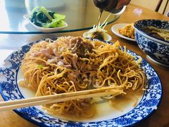 虾仁肉丝二面黄-裕兴记·三虾面(西北街总店)