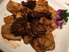 牛仔骨炒年糕-绿茶餐厅(广州天河城店)