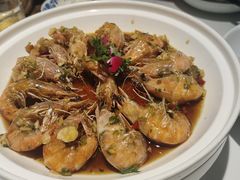 秘制芥味烧汁元宝虾-卯时·龙光雅宴·精致锡帮菜(惠山古镇店)