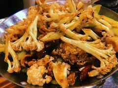 干锅花菜-金渔村海鲜烧烤大排档