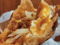 -小红车炸蛋葱油饼