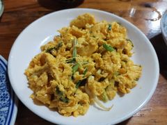 小葱炒土鸡蛋-云河农家乐饭店(福禄缘树山店)