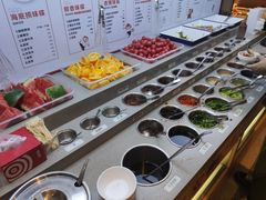自助调料区-海底捞火锅(漫乐城夜宵主题店)