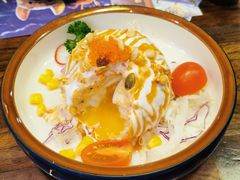 炸温泉蛋土豆泥沙律-仙隐小鹿中華の日料(正弘城店)
