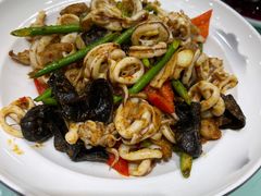 五花肉炒笔管鱼-阿喆私房菜(西五路店)