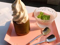 桂花抹茶冰淇淋-茶是一枝花泡茶店