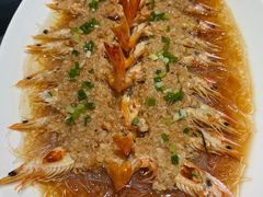 蒜蓉开片蒸基围虾-上海会馆(香港名都店)