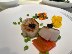 鱼子酱香煎带子皇-皇朝会.经典传统粤菜(外滩店)