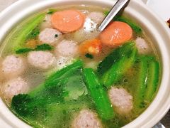 时蔬圆子汤-辣螃铠盆盆蟹大排档(海昌店)