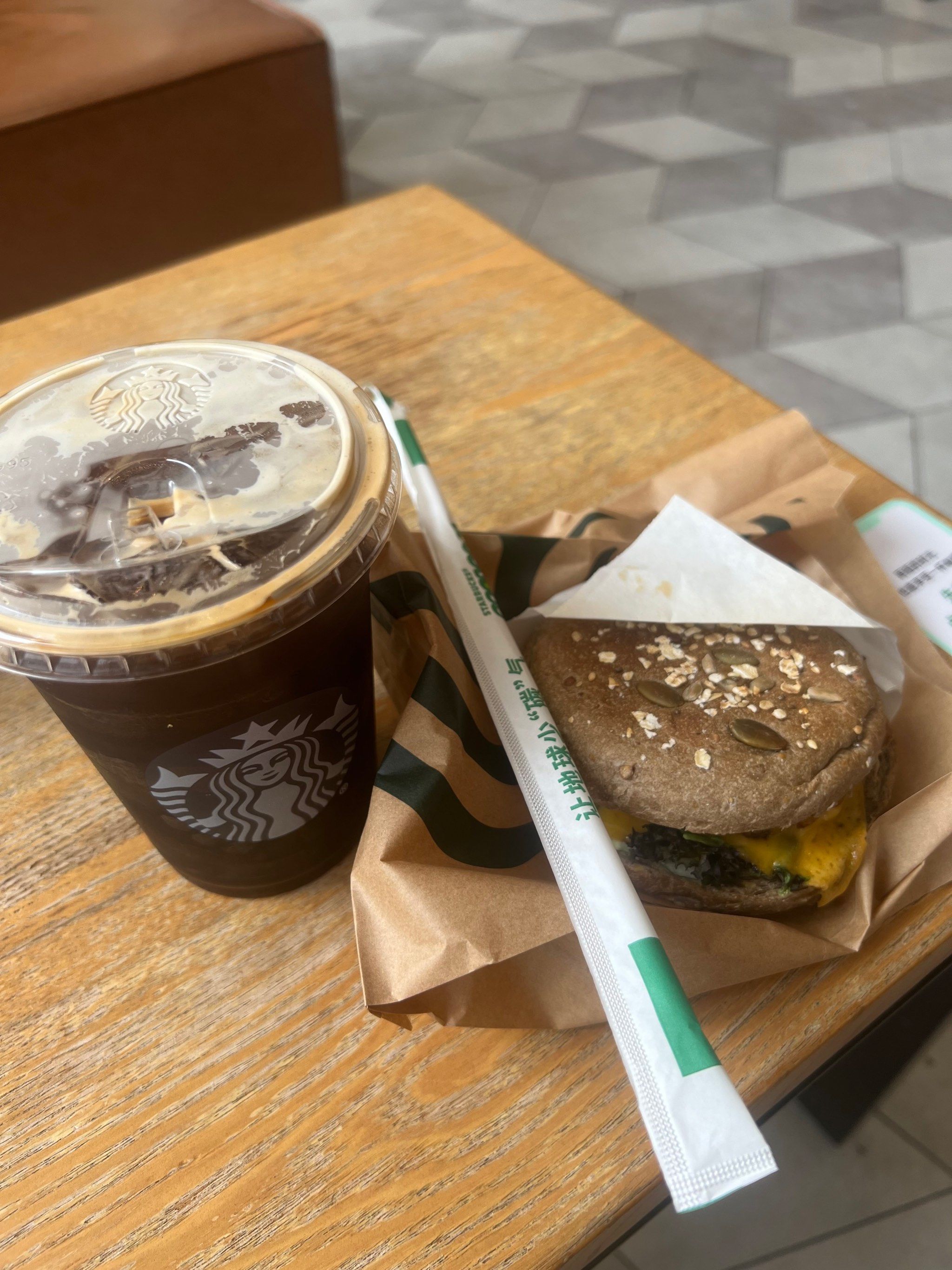 星巴克早饭,胖子的日常