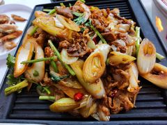 章丘大葱爆羊肉-旺顺阁鱼头泡饼(小红门店)