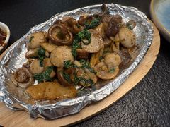 铁板九层塔鲜菇-莲华素食府