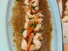 蒜蓉粉丝蒸虾-绿茶餐厅(崇文门新世界店)