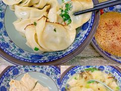 韭菜猪肉煎饺-无名氏宵夜小摊(祝家三姐妹馄饨店)