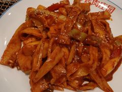 年糕炒鱼饼-韩香福烤肉庄园(荣成店)