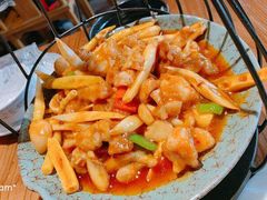 -东来菜馆•手抓海鲜家常菜•海鲜锅贴(鸽子窝店)