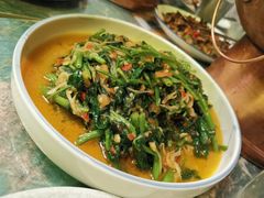酸笋炒空心菜-浩海火燒雲傣家菜(静安芮欧店)