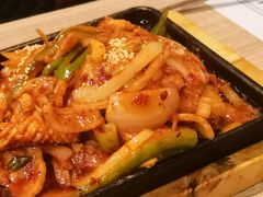 鱿鱼炒五花-郑阿姨的家·이모네·韩料&烤肉(武川路店)