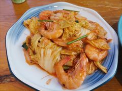 大虾烧白菜-1937青岛老味道·海肠捞饭·青岛菜(大鲍岛栈桥店)