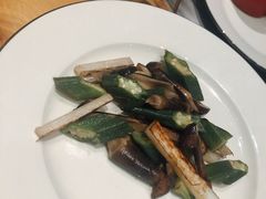 黑鸡枞炒山药秋葵-赤坂亭·M9和牛烧肉·铁板烧(合肥万象城店)