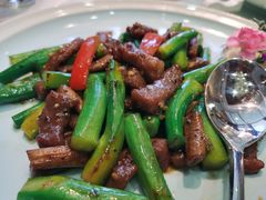 芥兰杏鲍菇炒牛柳-明珠海港大酒店