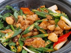 沙姜秋葵啫猪手-天鲜阁·海鲜粤菜·33年老字号(石槎白云站店)