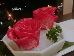 玫瑰雪花牛舌-捞王锅物料理(上海世茂广场店)