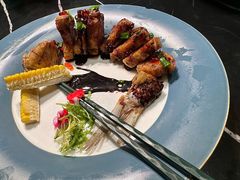叉烧汁鱼籽煎酿鲮鱼-粤·向群饭店(二沙岛店)