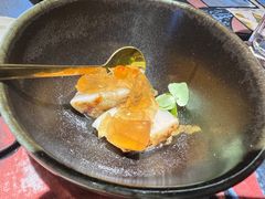 低温烧网贝配三文鱼籽-1218 GRILL 主厨