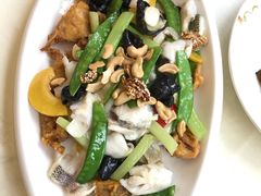 琥珀鲜果炒鲈鱼球-清心鸡沙田乳鸽店·非遗传承(粤垦路店)