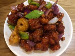 椒香虾仁爆鸡球-陈傻子餐厅(世纪都会店)