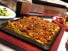 蒜苔铁板蟹柳-红辣椒·川菜·火锅(大洋中心店)