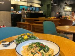 虾仁菠菜巴马臣芝士意面-Wagas沃歌斯(环贸店)