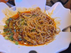 鸡丝拌拌面-探鱼·鲜青椒爽麻烤鱼(银泰城店)