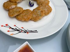 香煎山药虾饼-川旺角川粤融合菜•海景餐厅(星海广场店)