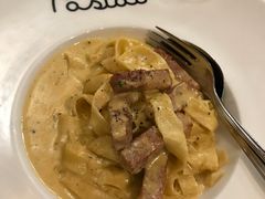 培根蛋汁白酱宽意面-BONAZZA 意大利餐厅