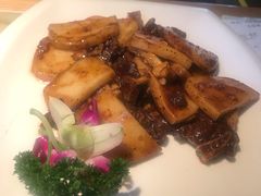 牛仔骨炒年糕-绿茶餐厅(广州天河城店)