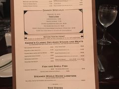 菜单-Keens Steakhouse