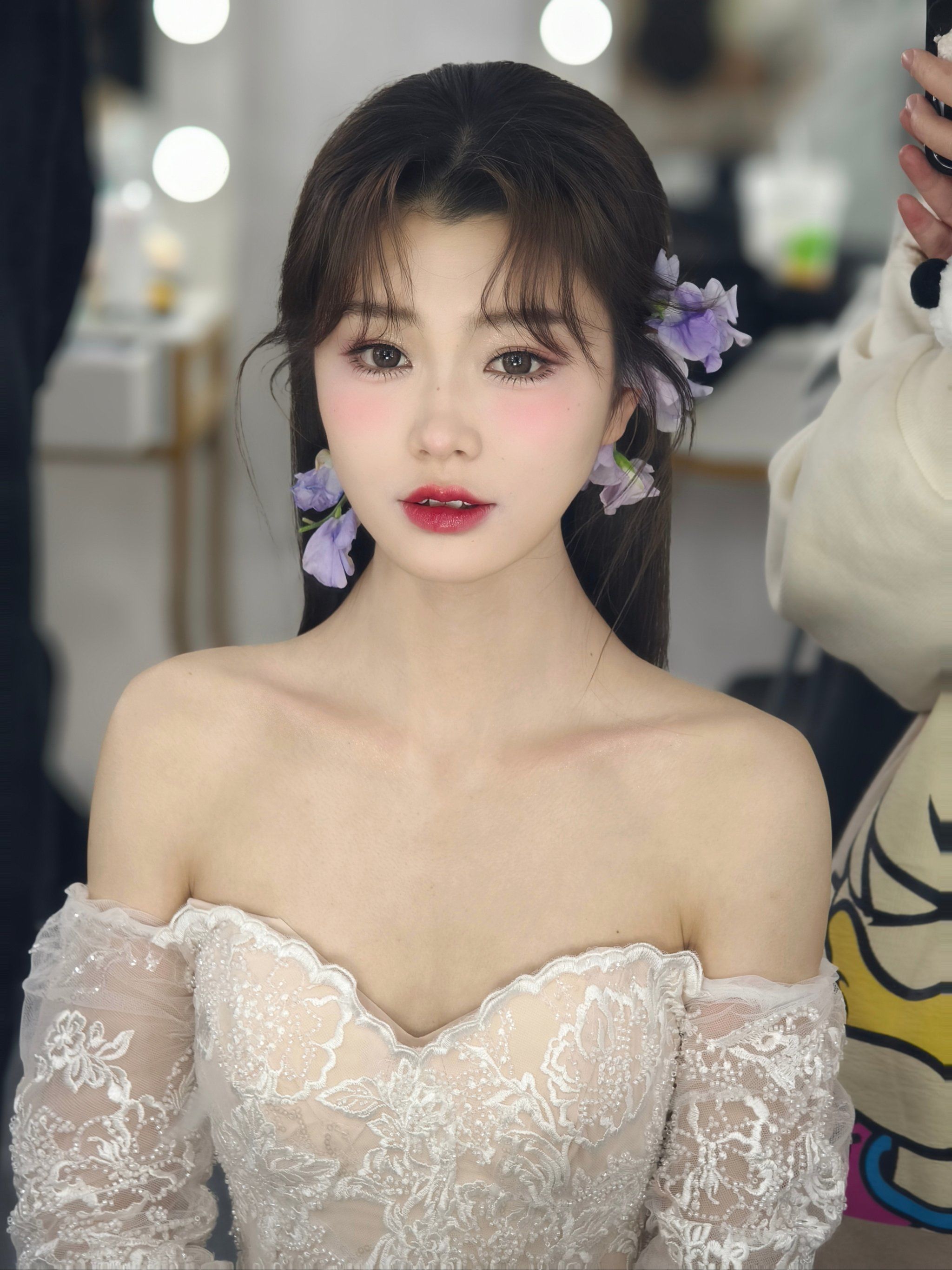 今天试妆的小姐姐超级美丽呀