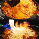 杭州首家‼️韩综同款韩国弘大烤肉🥓芝士瀑布辣炒🐓口味封神