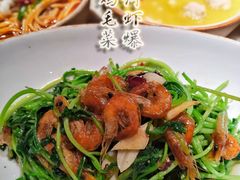 小河虾爆炒鸡毛菜-锦府盐帮·李宅(领展购物广场中关村店)