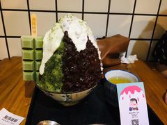 抹茶生乳かき氷-WONDER ICE 萬得冰田(建設路总店)