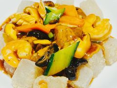 渔村三鲜焖子-小船渔村•大连菜•大连焖鱼(黄河路店)